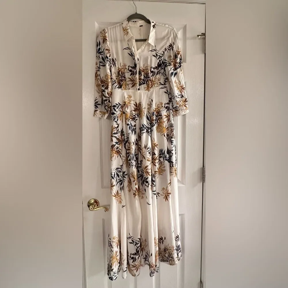 Free People After the Storm Maxi Dress Duster